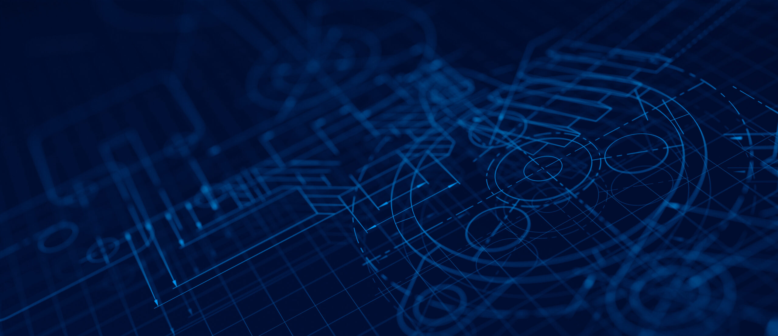 Blueprints engineer technician design drawing mechanical gear engineering Engine factory Industry Industrial technology project abstract presentation cover banner background. 3d rendering.