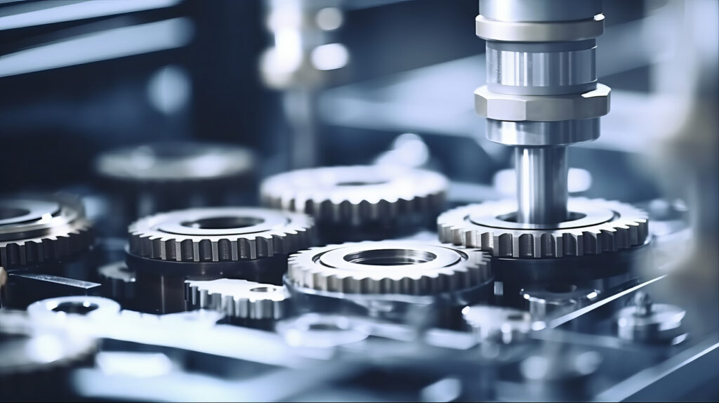 Evaluate a Manufacturing Partner.The manufacturing concept of transmission gear parts with automatic system.